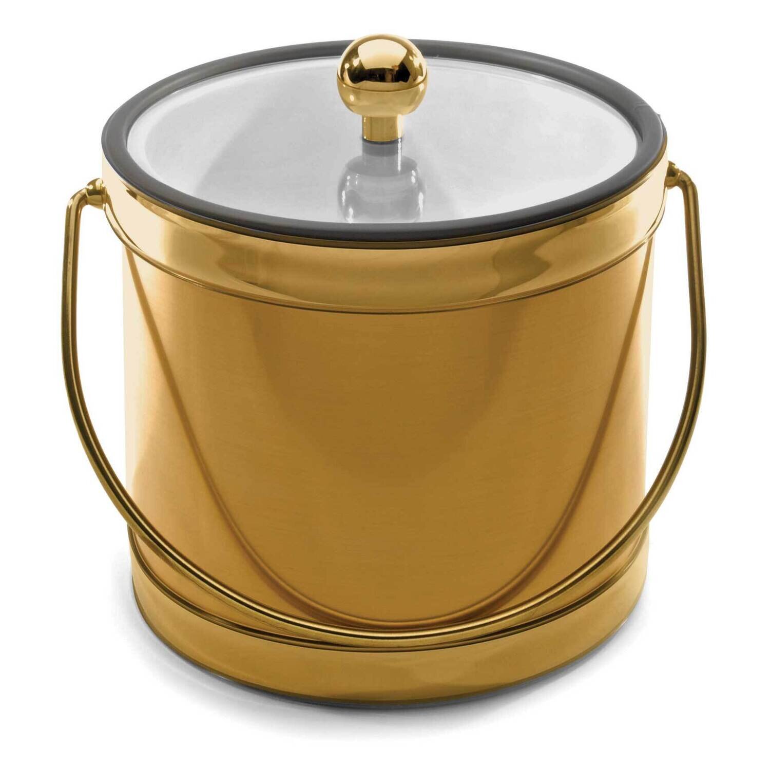 Brushed Gold-tone Doublewall Insulated Ice Bucket GM21624