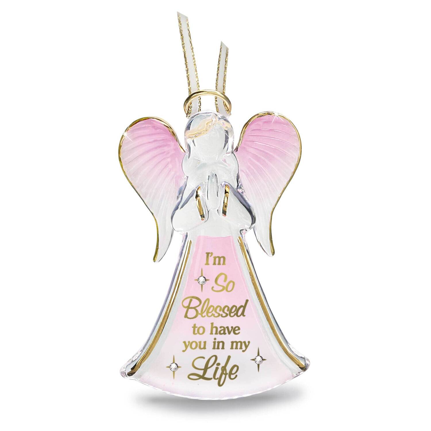 I'm Blessed Angel Glass Figurine Ornament GM21627