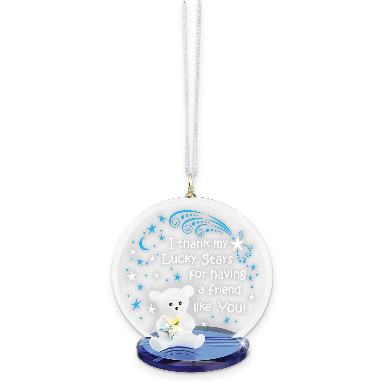 Friends Bear Glass Figurine Ornament GM21631, MPN: GM21631, 708873042928