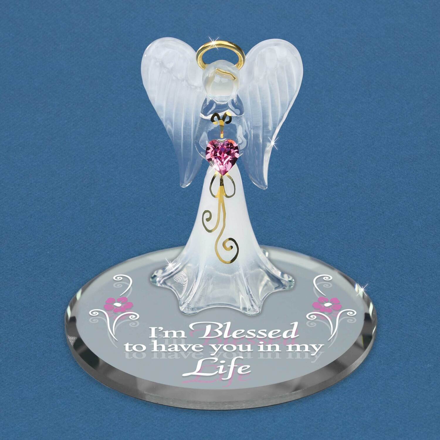 I'm Blessed Angel Glass Figurine GM21636