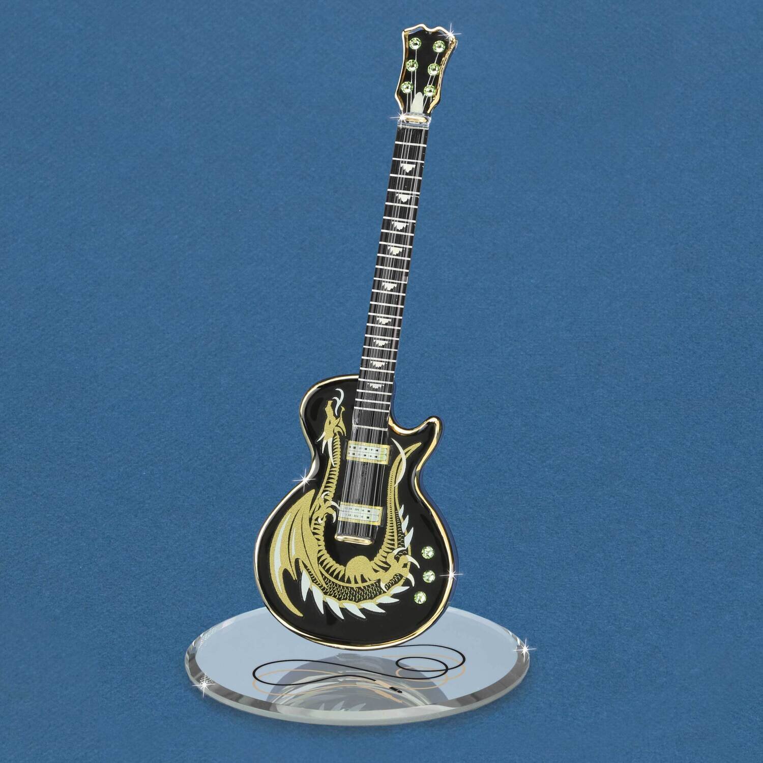 Dragon Guitar Glass Figurine GM21678