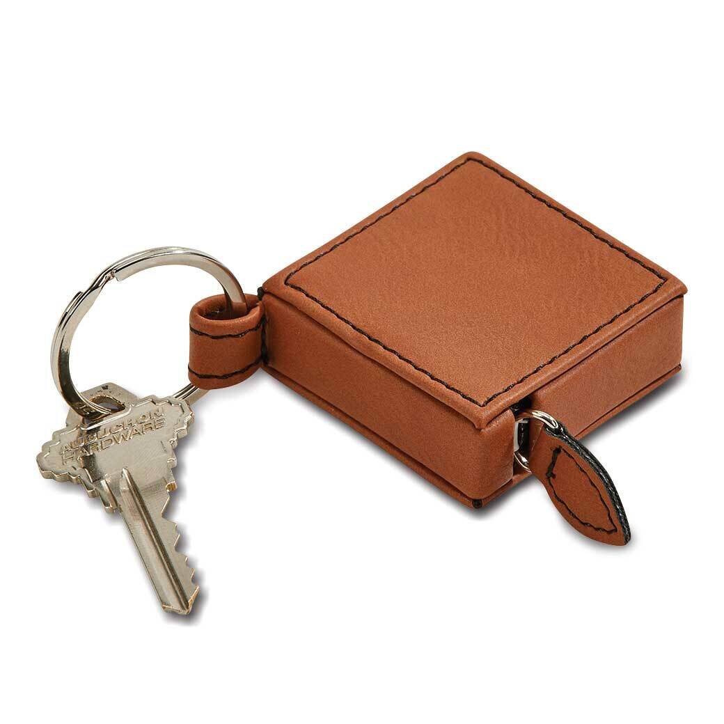 Caramel Leatherette 5 foot Tape Measure Key Ring GM21726, MPN: GM21726, 47105023367