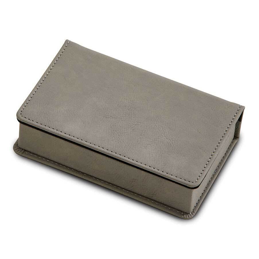 Grey Leatherette 2 Piece Bar Set GM21735
