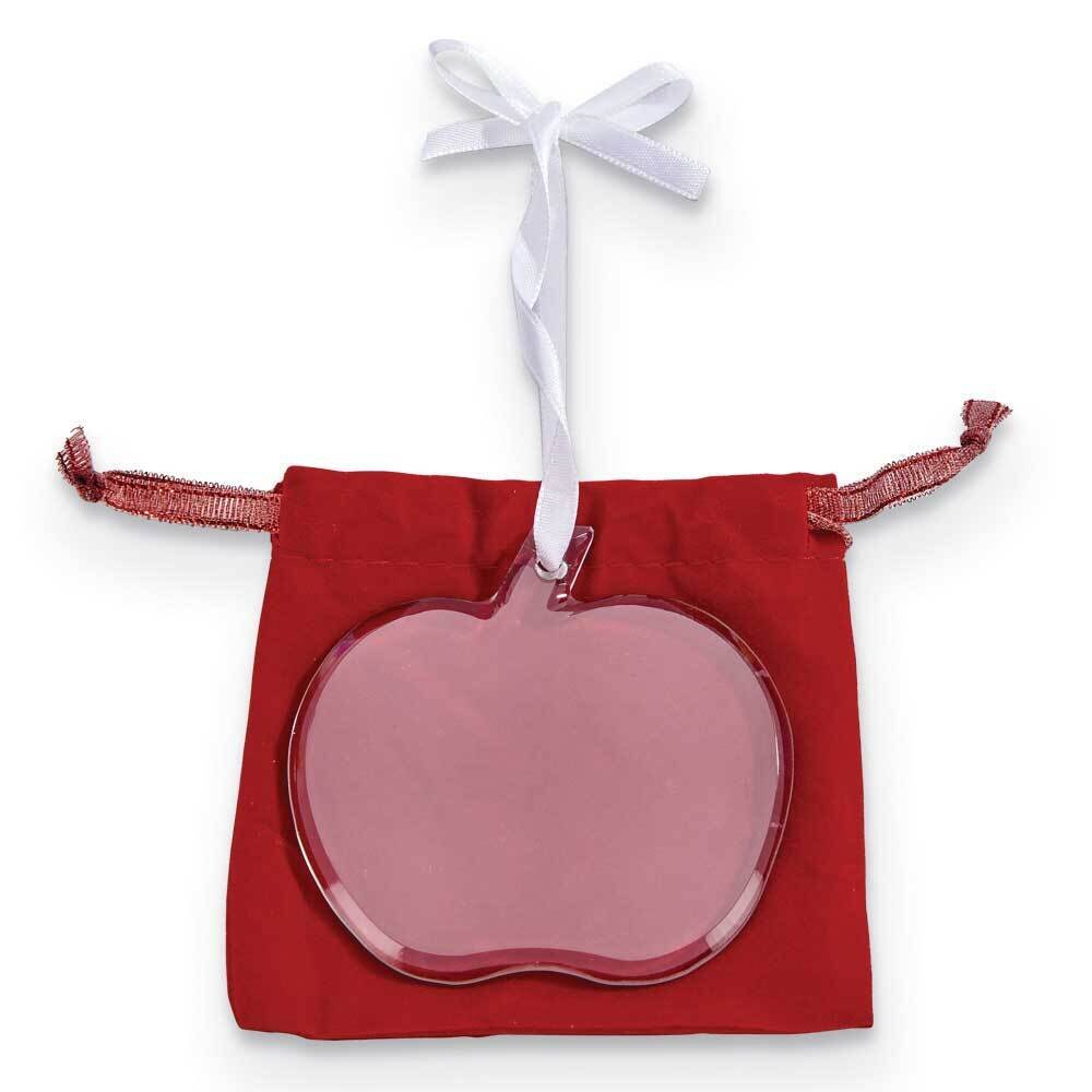 Apple Glass Ornament with Gift Pouch GM21797, MPN: GM21797, 47105199970