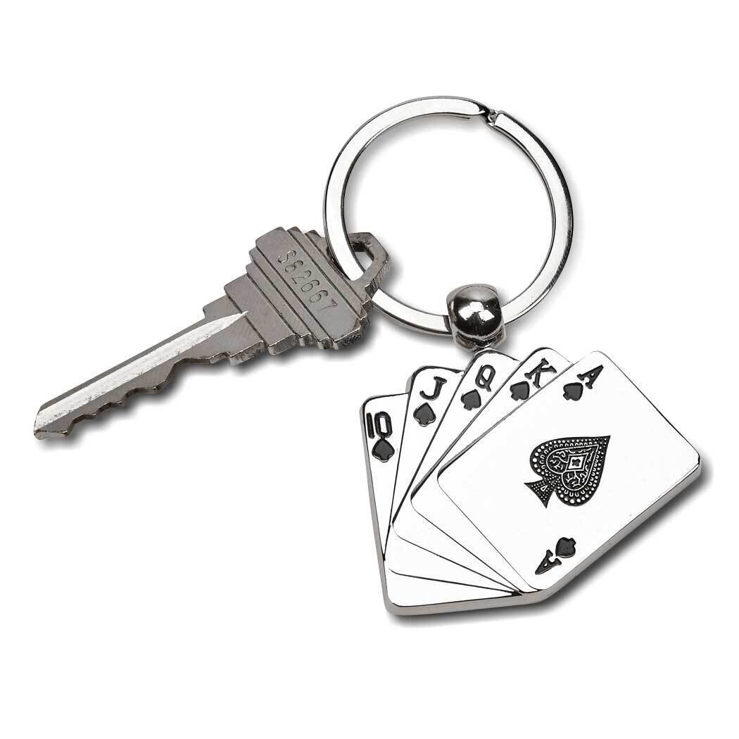 Nickel-plated Playing Cards Key Chain GM21813, MPN: GM21813, 47105024388