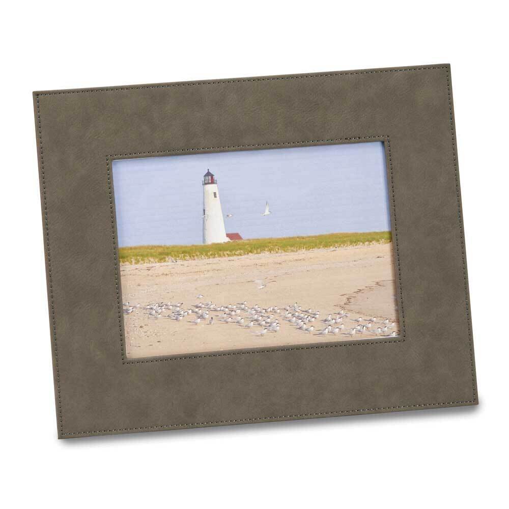 Grey Leatherette 5 X 7 Photo Picture Frame, Grey GM21856