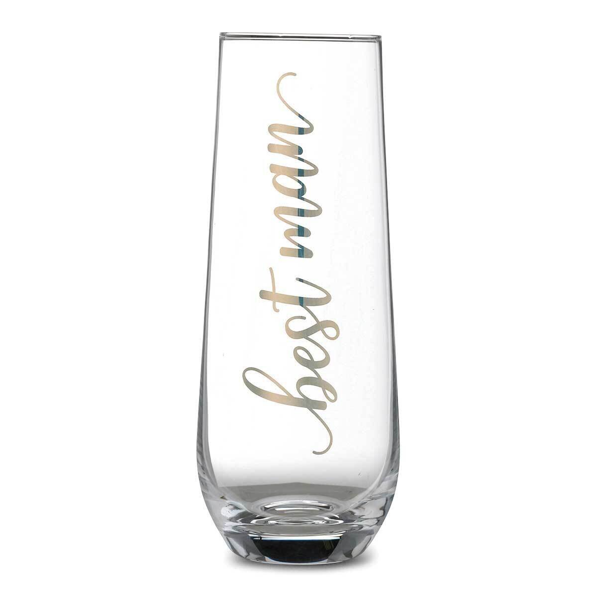 Lillian Rose Gold Best Man Stemless Champagne Glass GM21898, MPN: GM21898, 710309450160