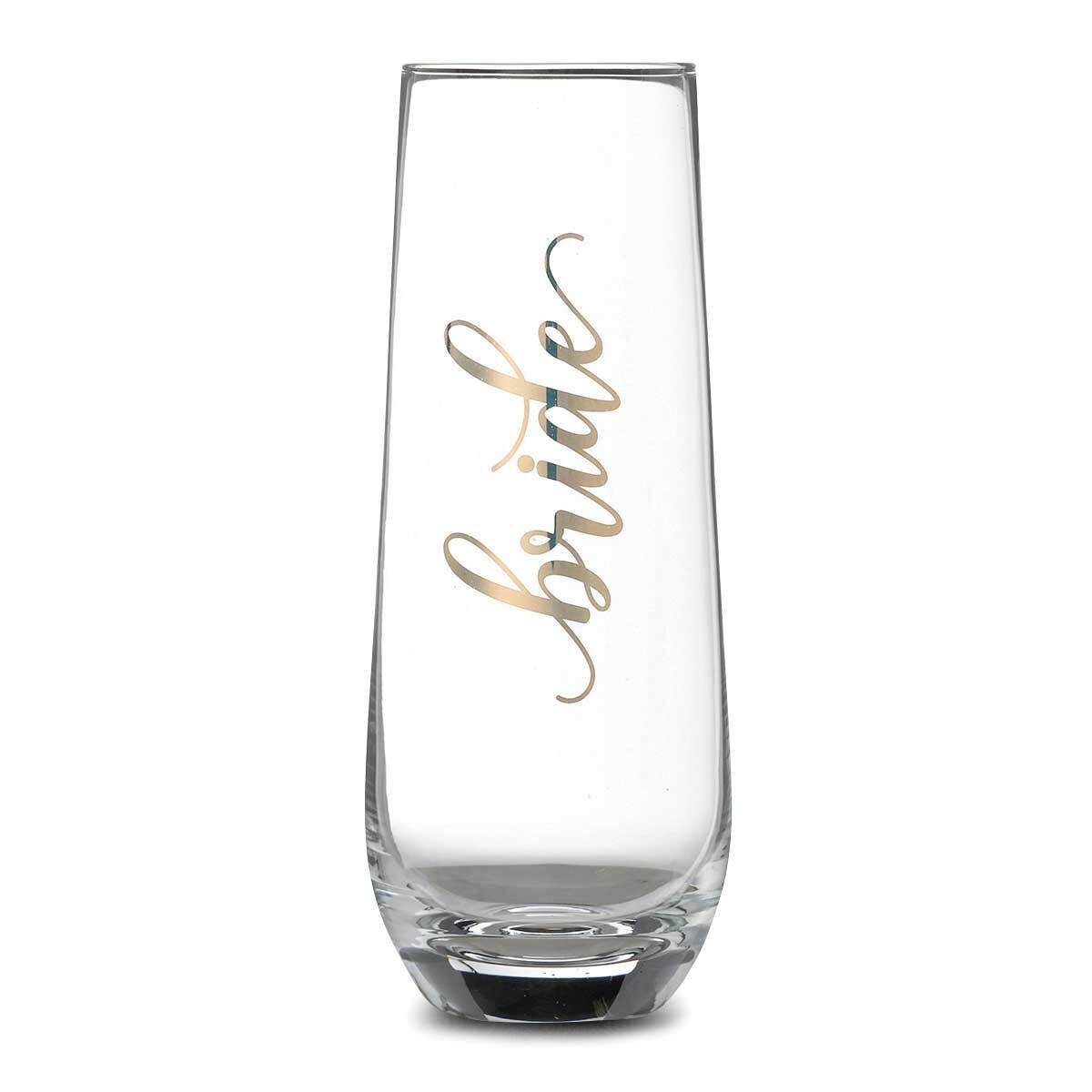 Lillian Rose Gold Bride Stemless Champagne Glass GM21900, MPN: GM21900, 710309450047