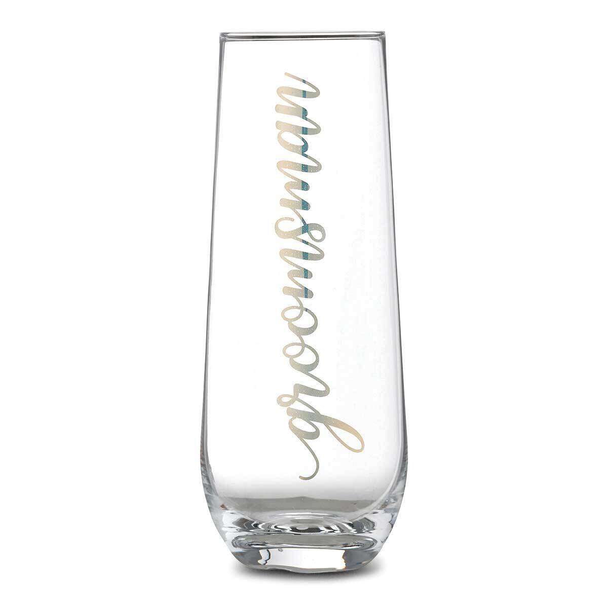 Lillian Rose Gold Groomsman Stemless Champagne Glass GM21901, MPN: GM21901, 710309450191
