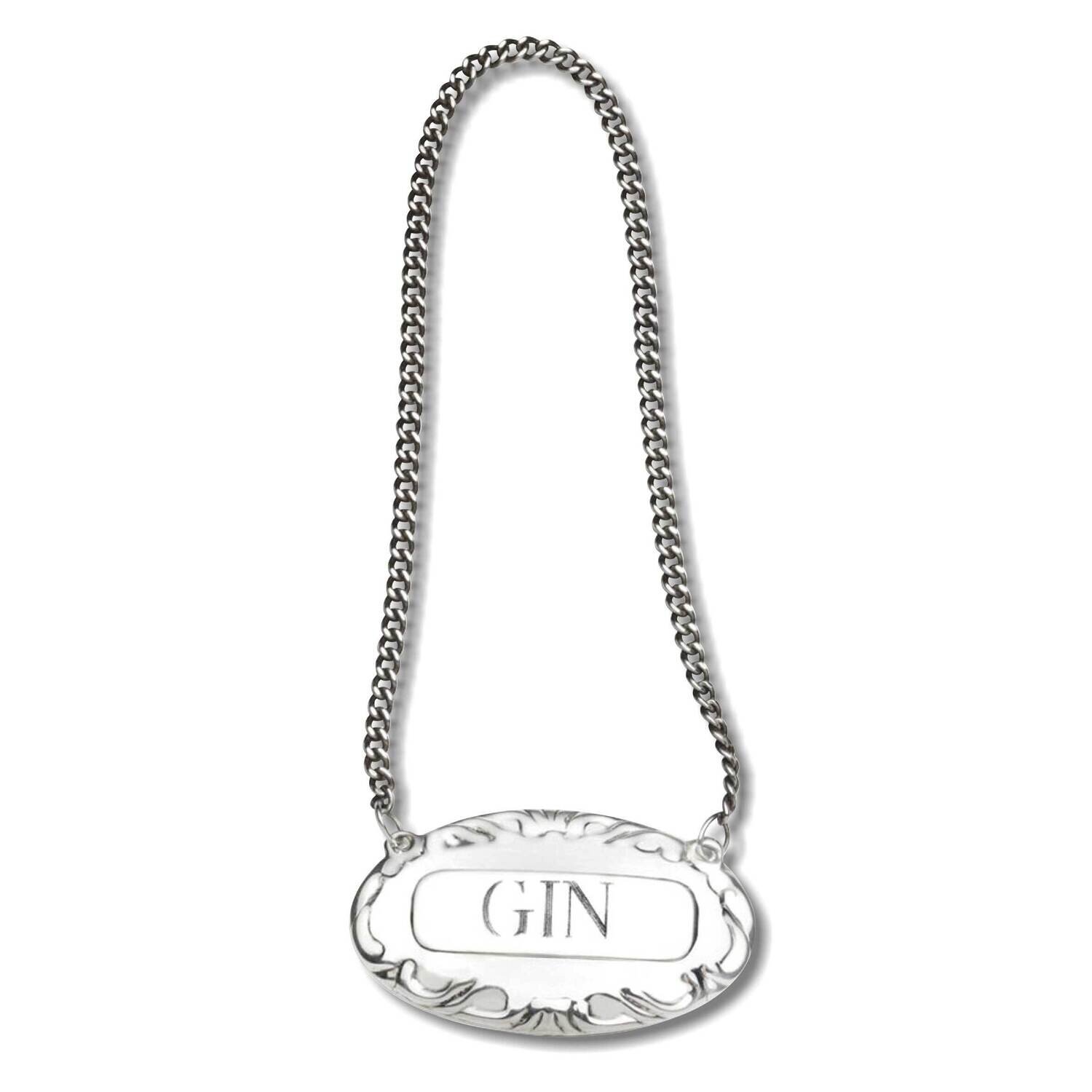 Empire Sterling Silver Gin Liquor Label GM21950, MPN: GM21950, 44228037882
