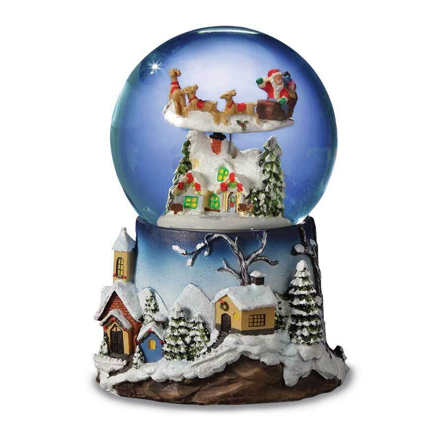 Santa Flying Over Village Water Globe GM22037, MPN: GM22037, 842970050582