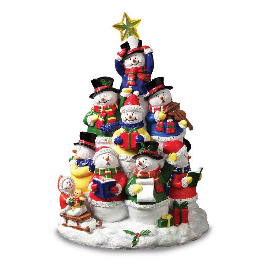 Snowman Tree Lighted Figurine GM22051, MPN: GM22051, 842970052845