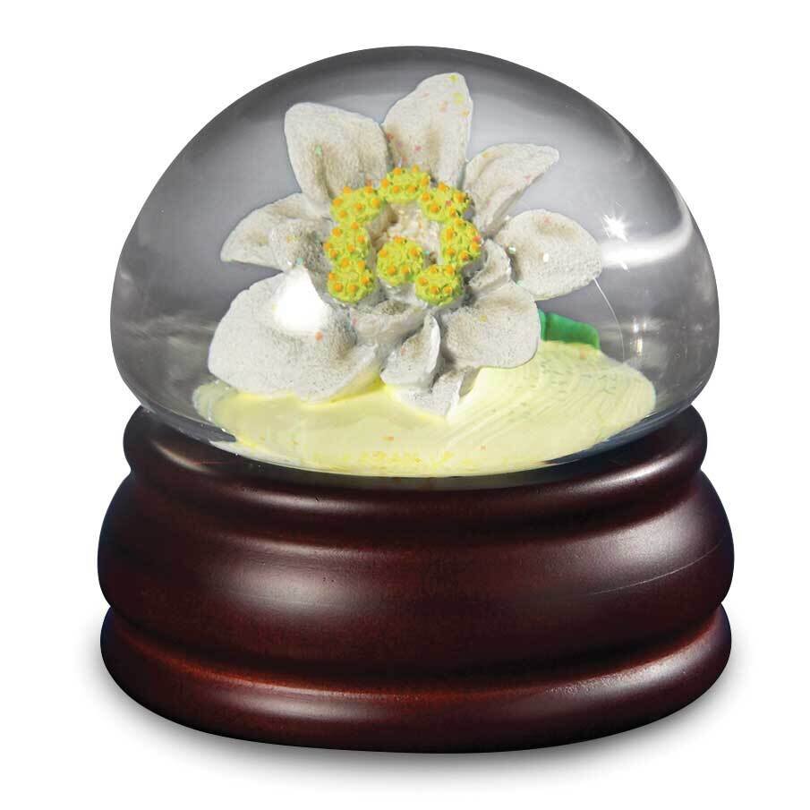 Edelweiss Flower Mushroom Water Globe GM22053, MPN: GM22053, 842970053026