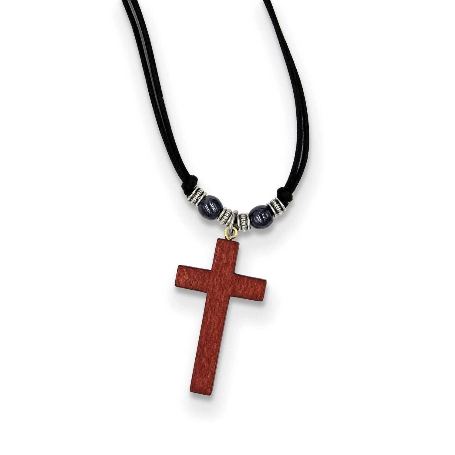 Brown Wood Cross on Cord GM22176, MPN: GM22176,