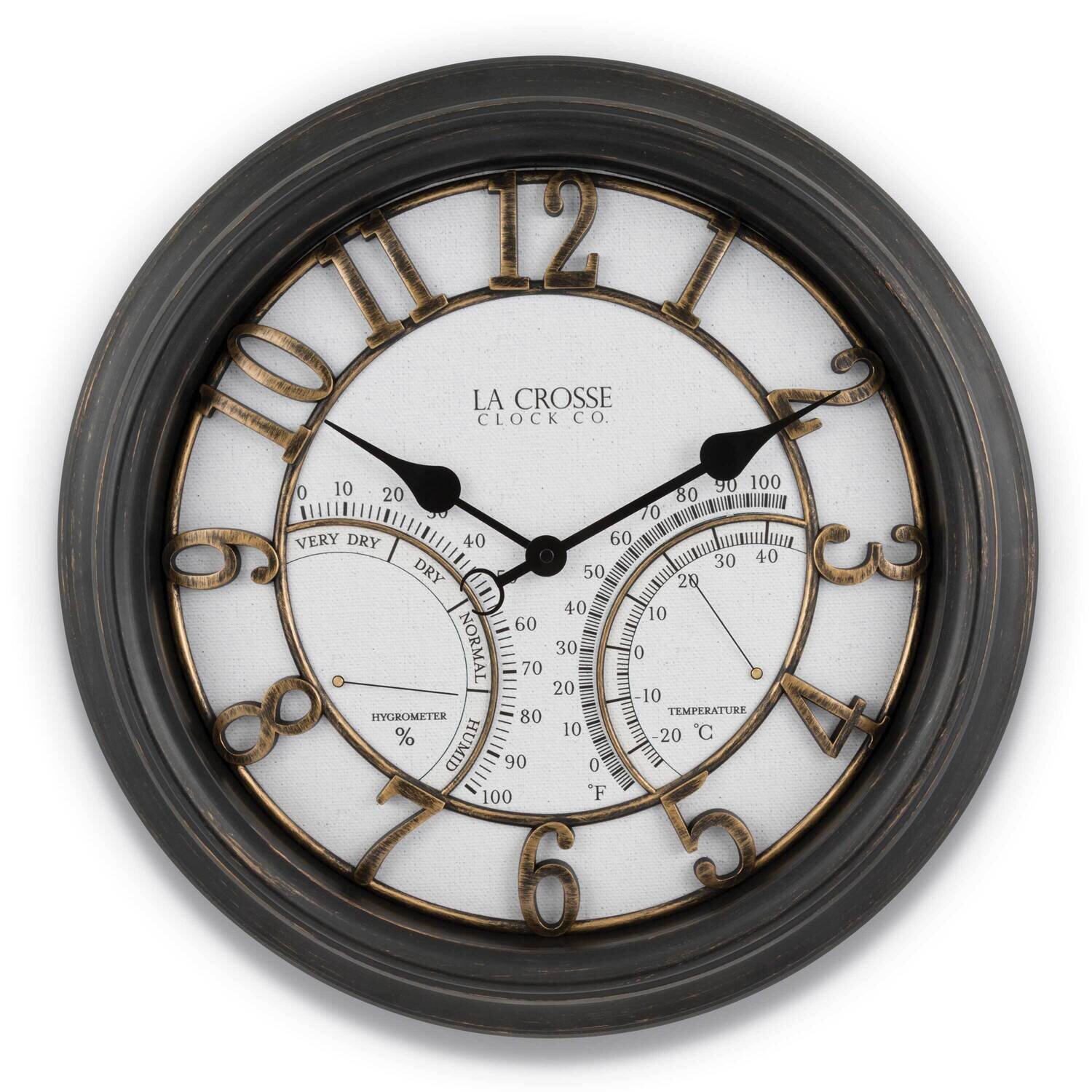 19in Indoor Outdoor Courtyard Wall Clock GM22206, MPN: GM22206, 757456082196