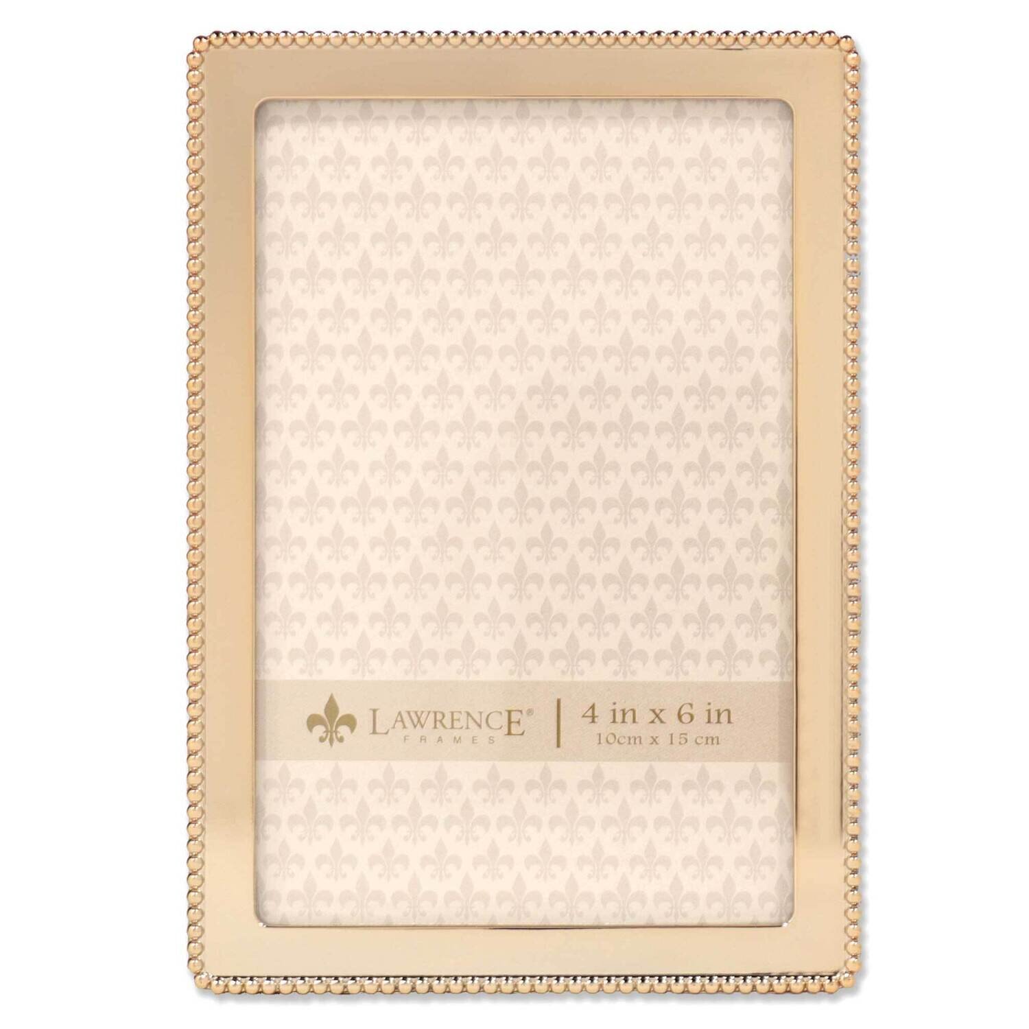 4 x 6 Inch Gold-tone Metal Classic Beaded Picture Frame GM22215, MPN: GM22215, 751148076395