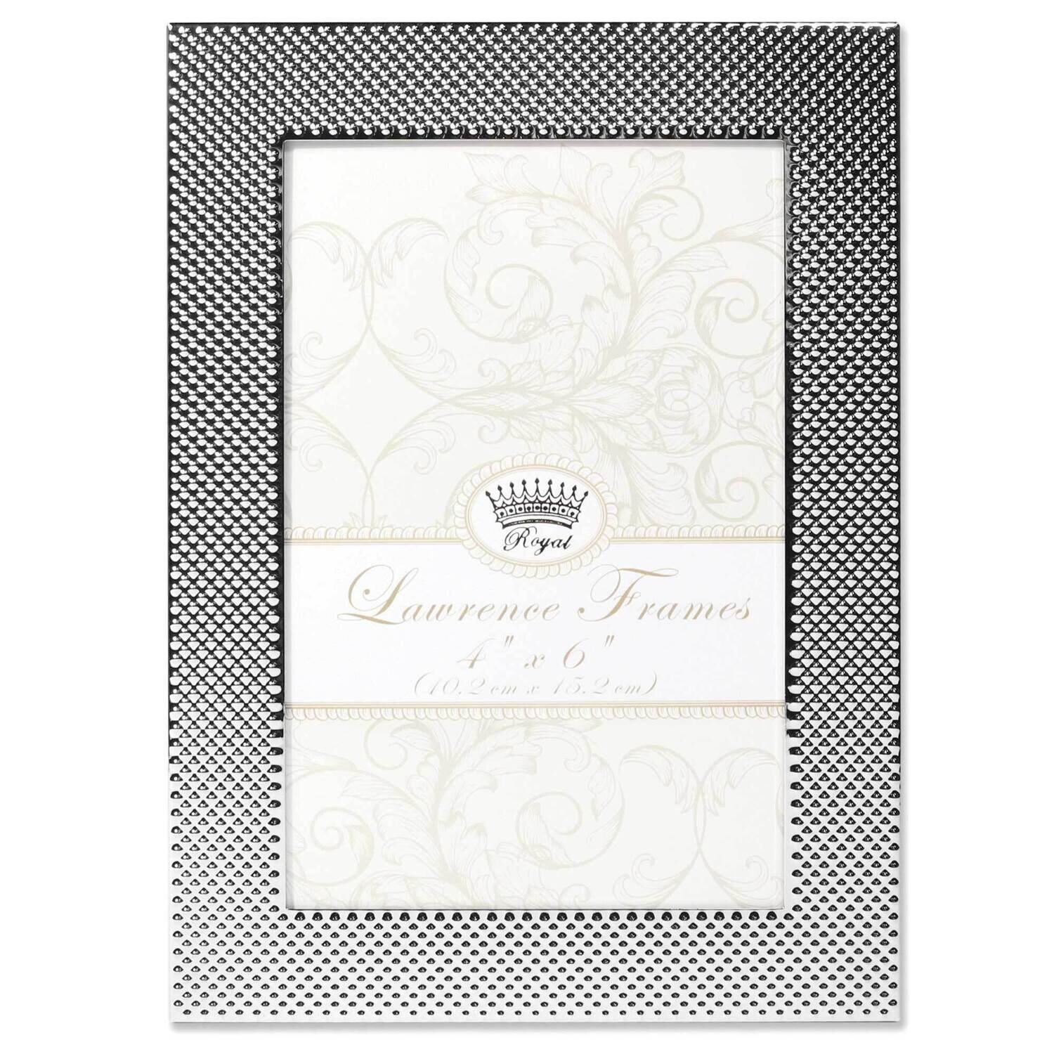 4 x 6 Inch Fawn Pin Dot Pattern Silver-tone Metal Picture Frame GM22252, MPN: GM22252, 751148073943