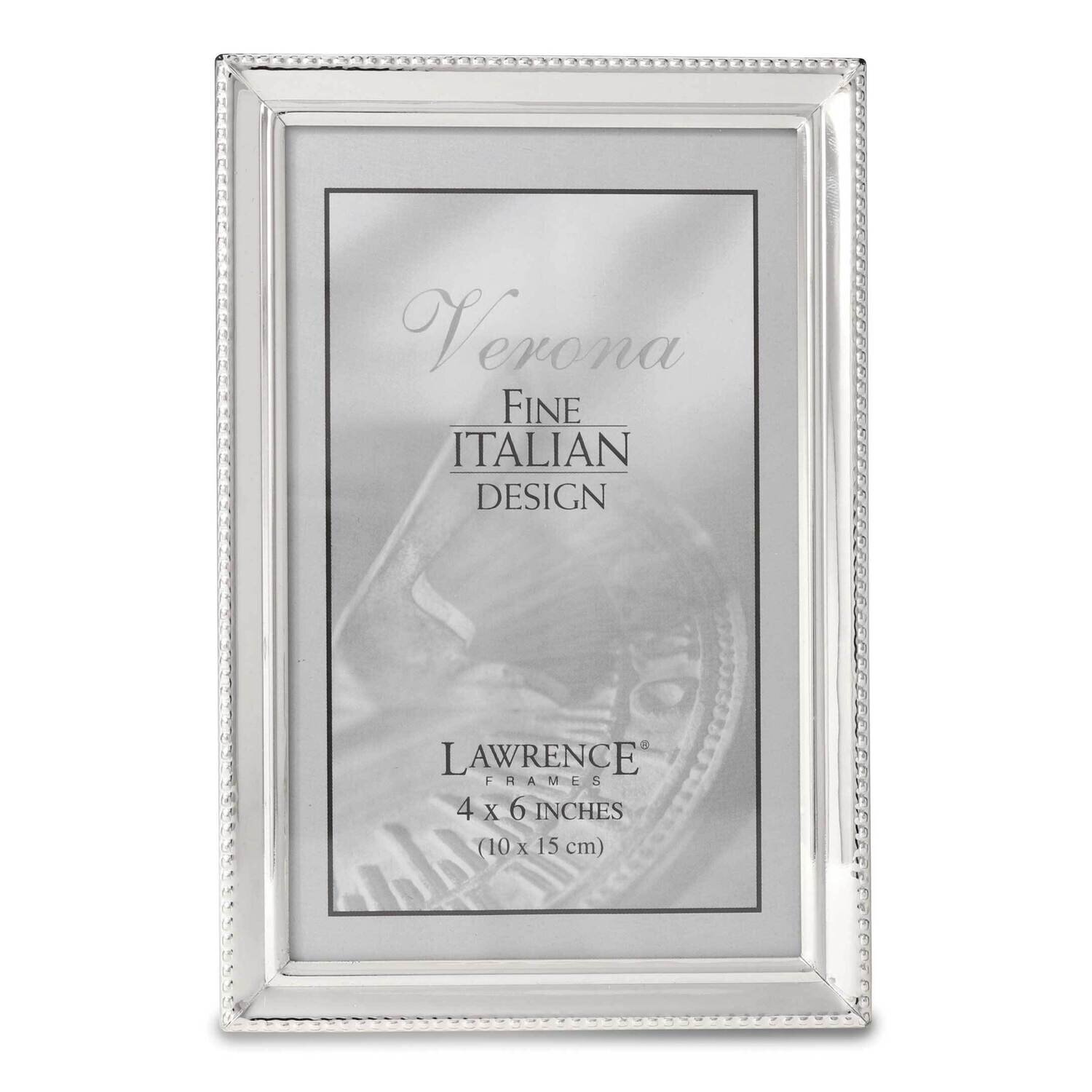 Polished Silver-plated 4 x 6 Inch Picture Frame Bead Border Design GM22282, MPN: GM22282, 751148060…