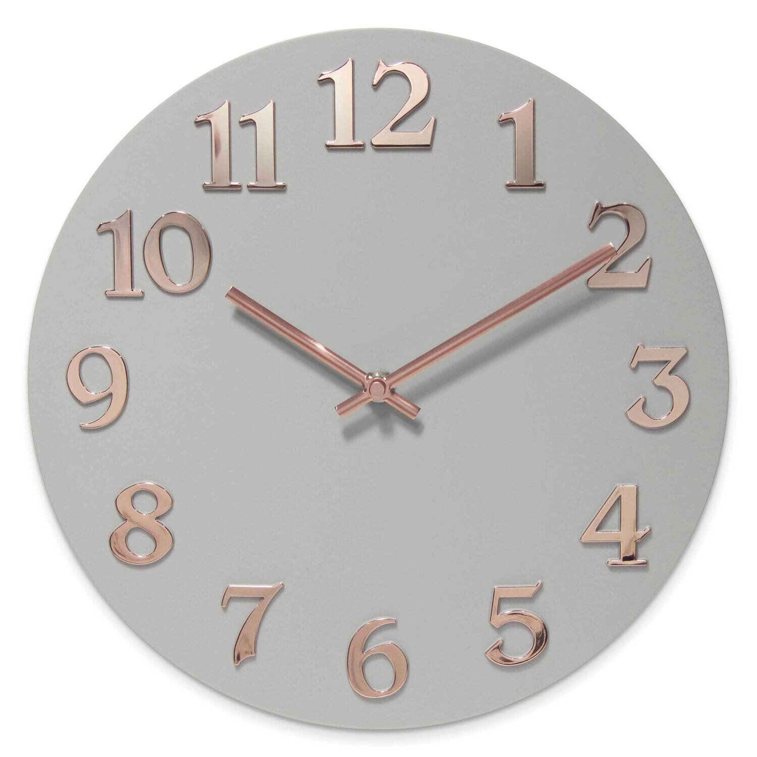 Vogue-White Gold Resin Wall Clock GM22296