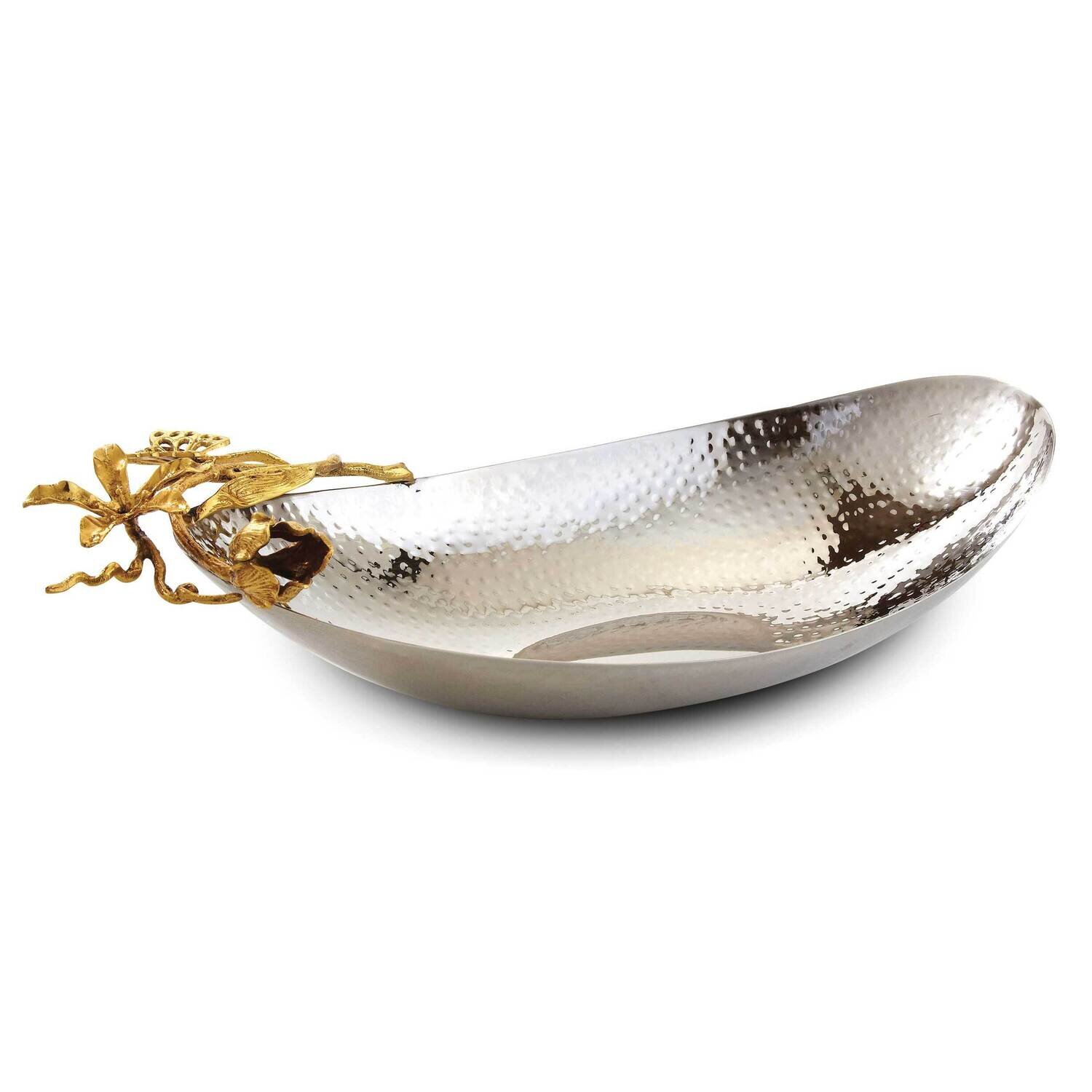 Butterfly Hammered Stainless Steel Boat Bowl GM22364
