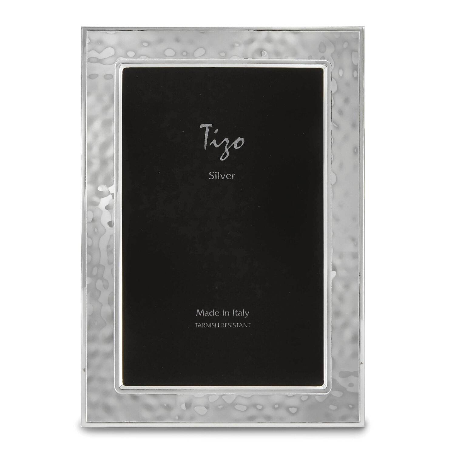Sterling Silver Hammered Double Border 4 x 6 Inch Picture Frame GM22446, MPN: GM22446,