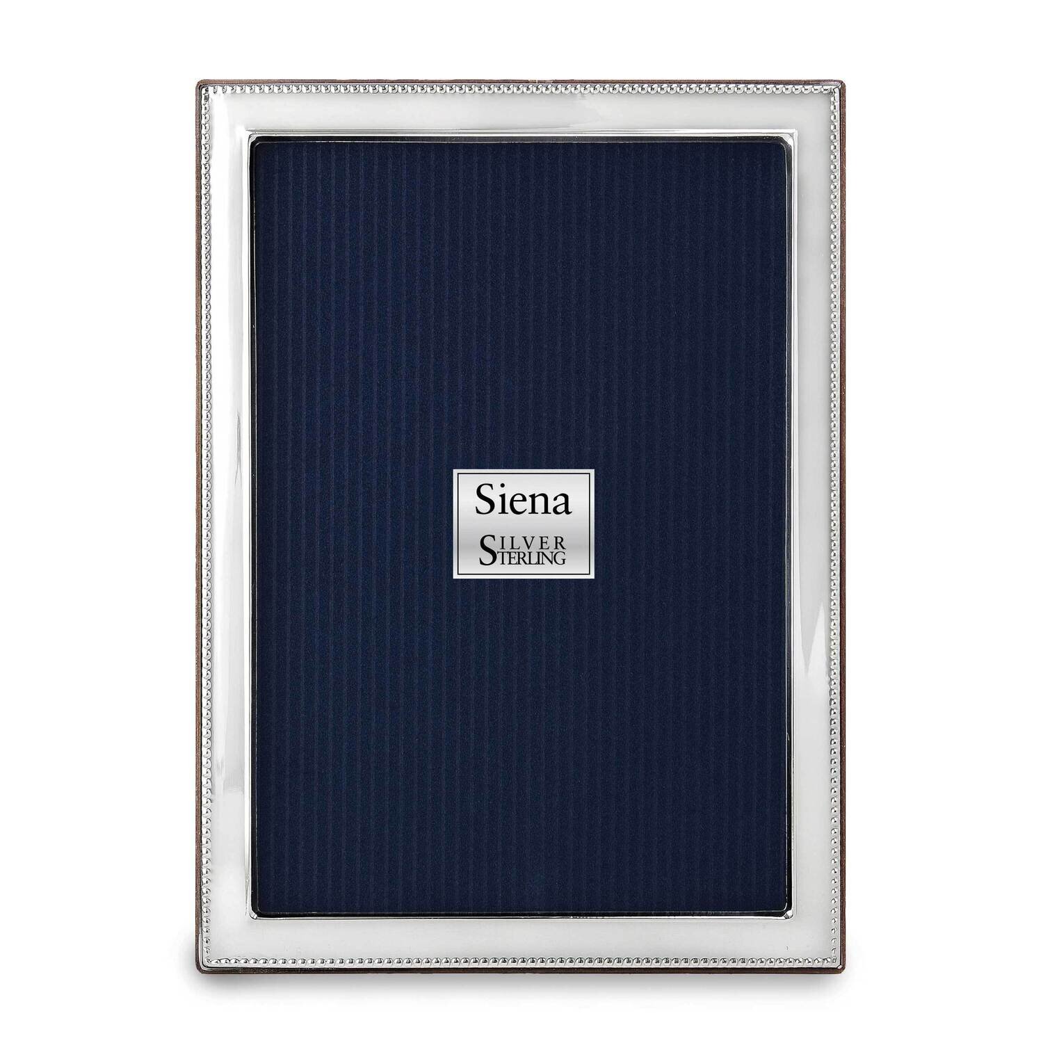 Sterling Silver Plain Outer Beaded 8 x 10 Inch Picture Frame GM22454, MPN: GM22454,