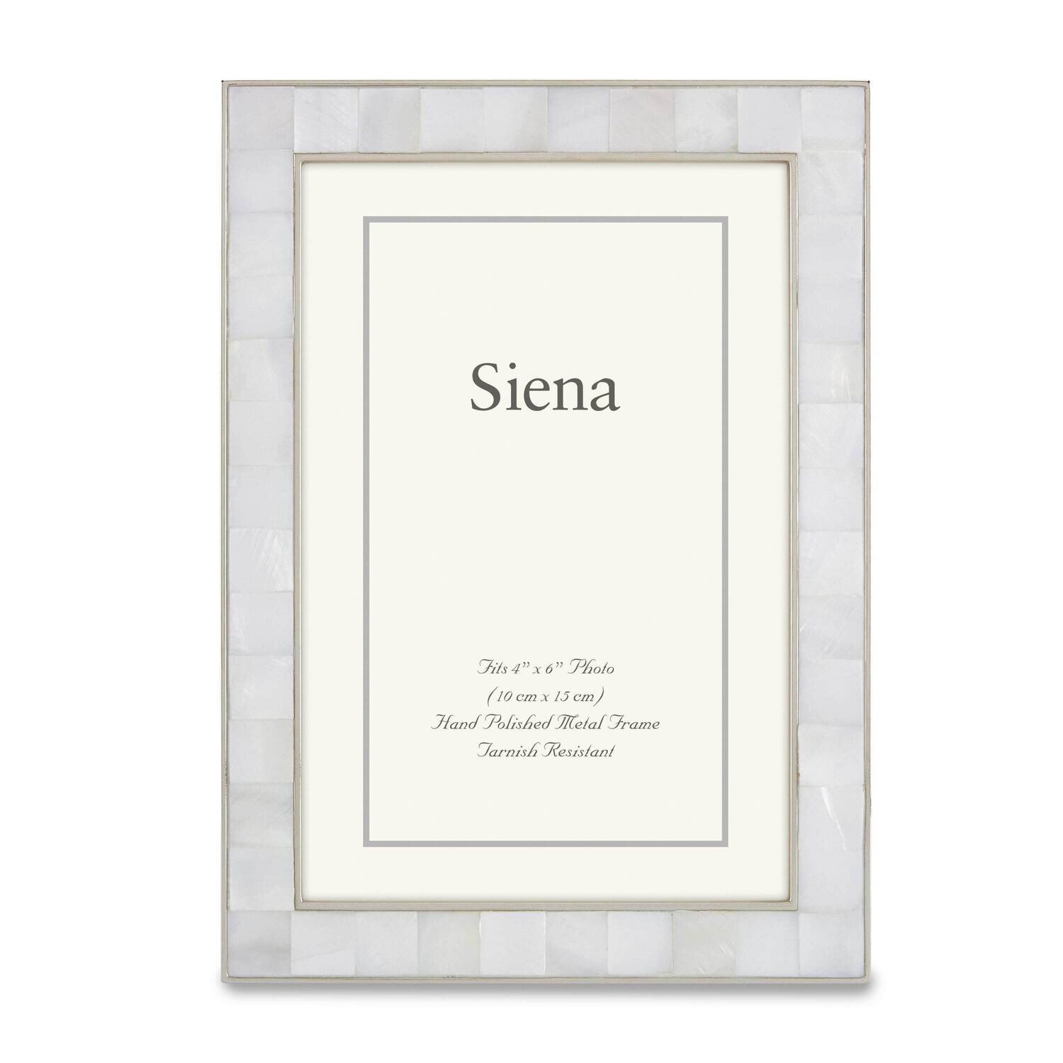 Silver-tone Mother of Pearl 8 x 10 Inch Picture Frame GM22471, MPN: GM22471, 820036023725