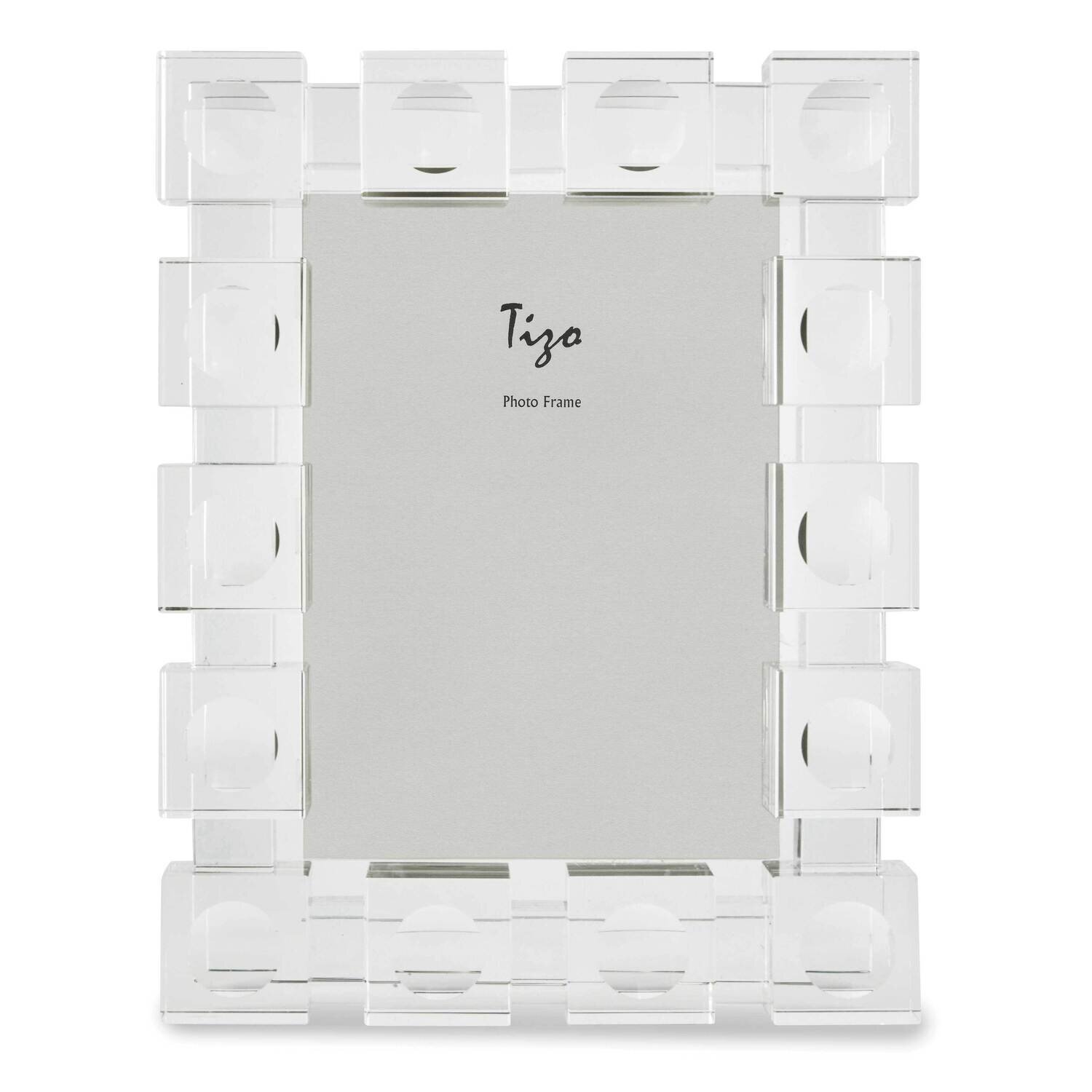 Crystal Glass 4 x 6 Inch Cube Picture Frame GM22505