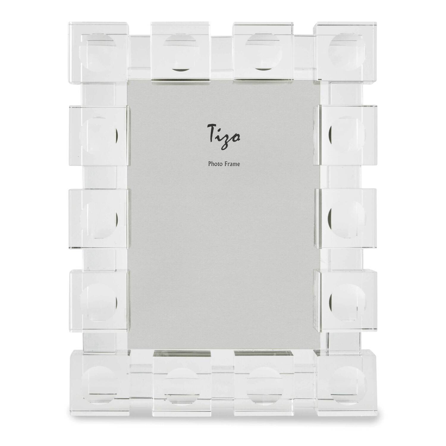 Crystal Glass 5 x 7 Inch Cube Picture Frame GM22506