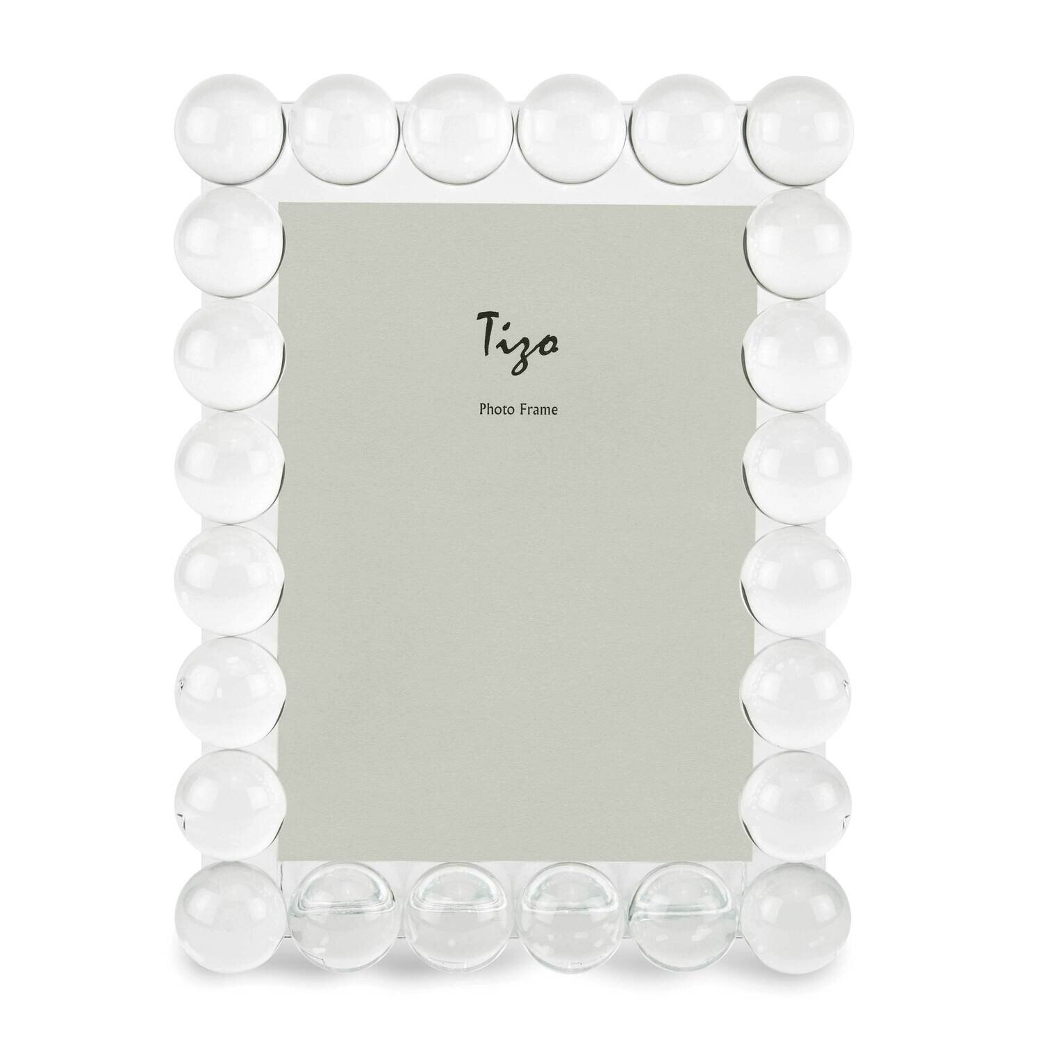 Crystal Glass 4 x 6 Inch Bubble Picture Frame GM22507