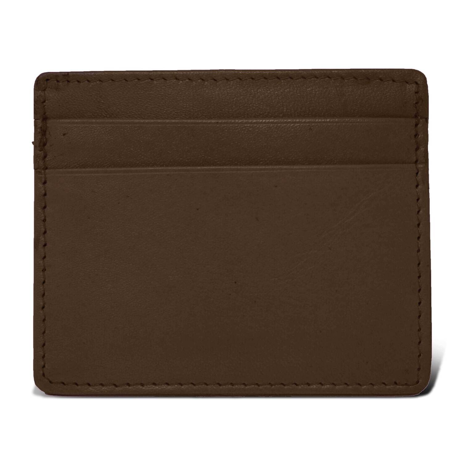 Brown Genuine Cowhide Leather RFID 6-Card Slim Wallet GM22527, MPN: GM22527, 788089148010