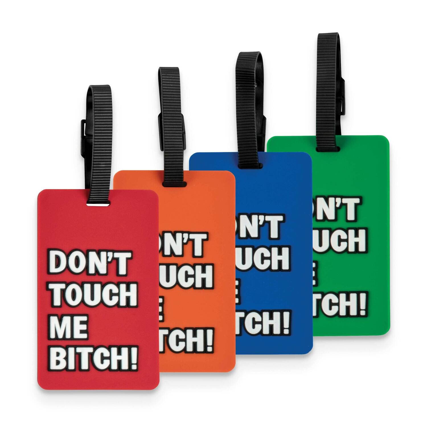 4-Piece Don't Touch Me Luggage Tag Set GM22555