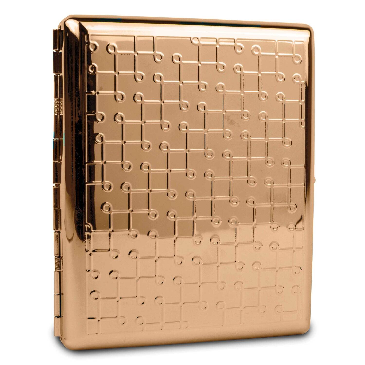 Gold-tone Line Design 20-Cigarette Card Case GM22596