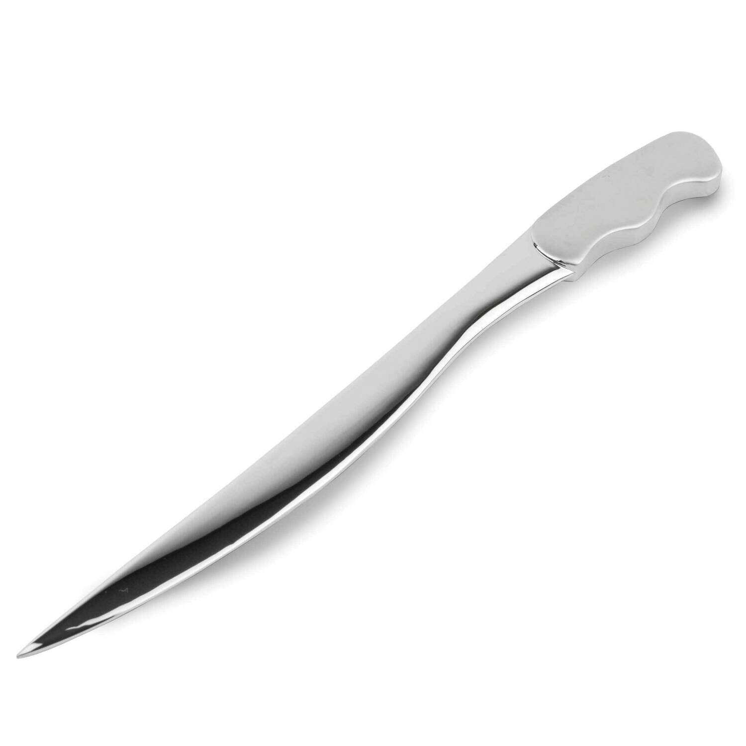 Silver-tone Curved Handle Letter Opener GM22641