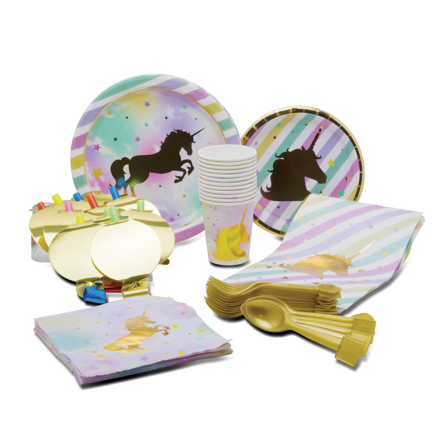 Golden Unicorn Party Kit for 10 GM22661