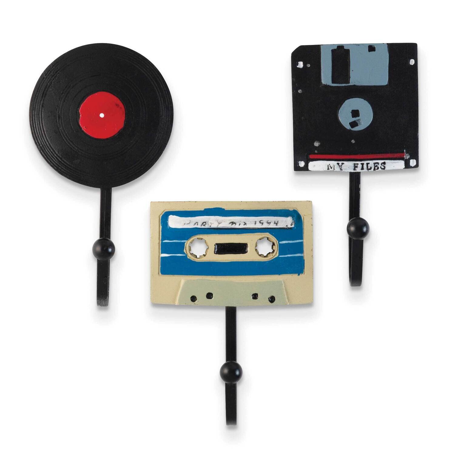Set of 3 Resin Retro Tech Hooks GM22680, MPN: GM22680, 788089153649