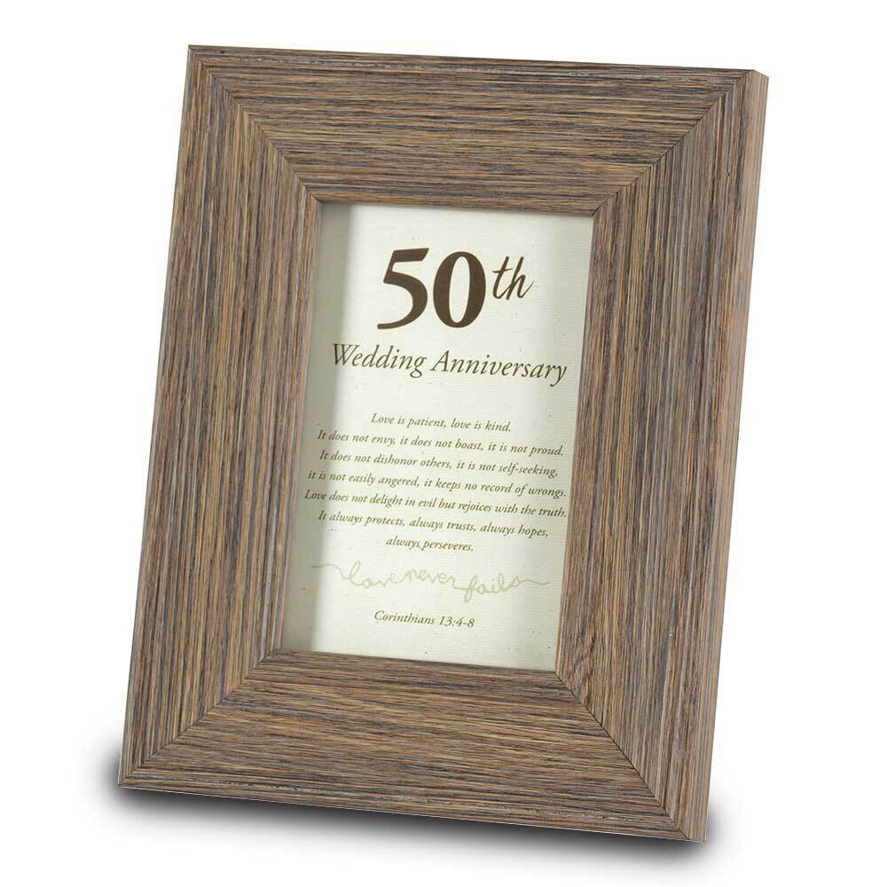 50th Anniversary 4 x 6 Inch Sentiment Picture Frame GM22819