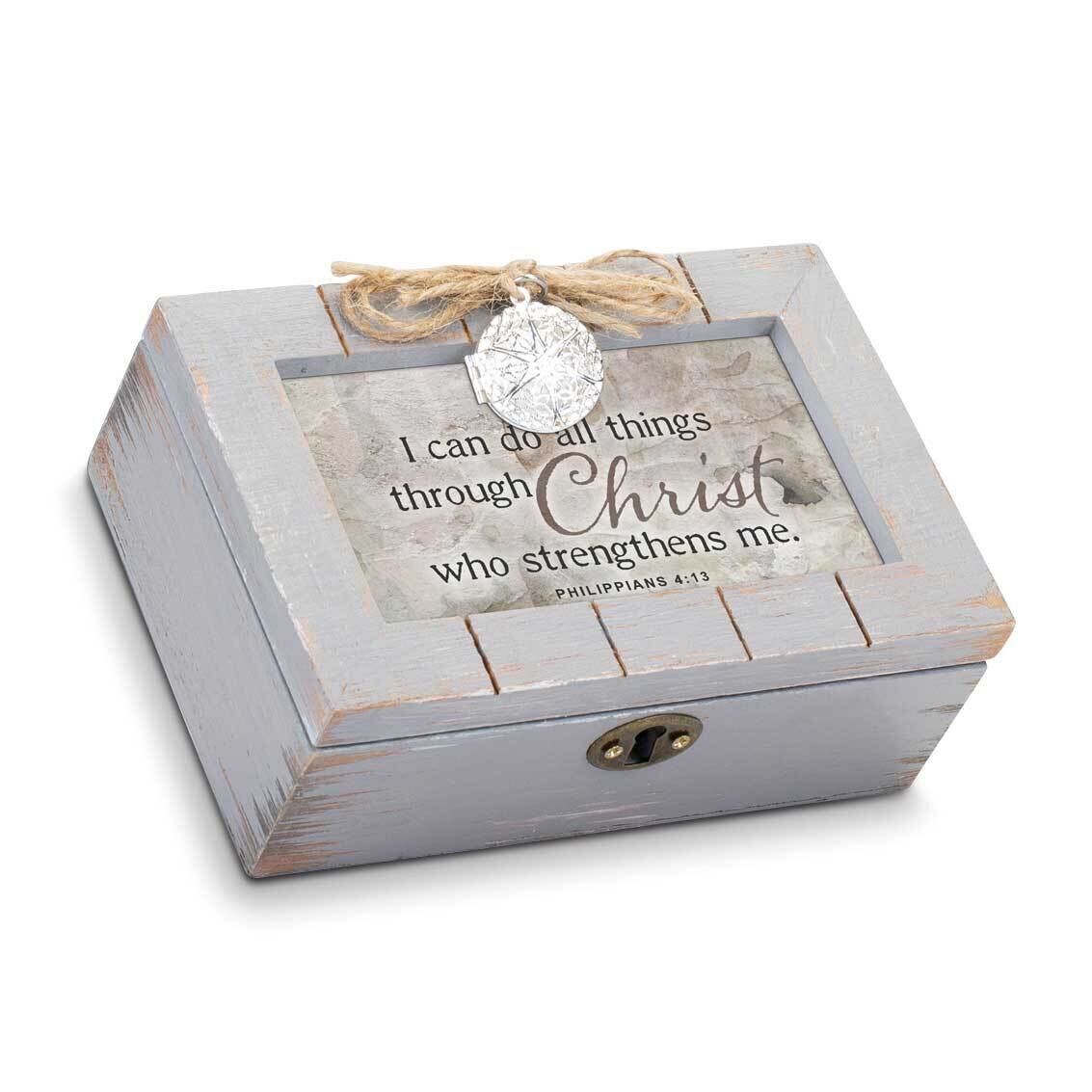 Philippians 4 Petite Disstressed Locket Box: AMAZING GRACE GM22919, MPN: GM22919, 633303849450