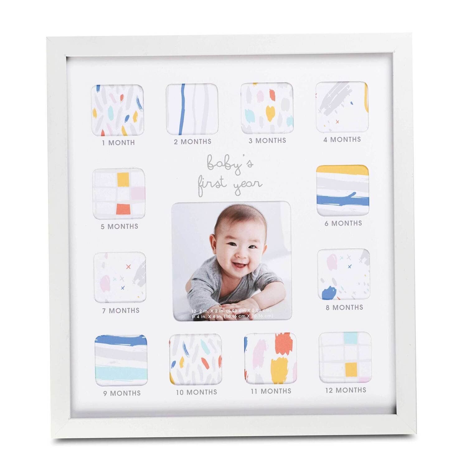 Babys 1st Year Picture Frame with 12 Belly Stickers GM22954