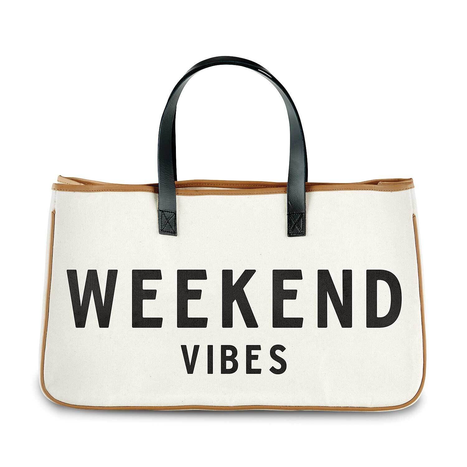 Canvas Tote WEEKEND VIBES GM23061