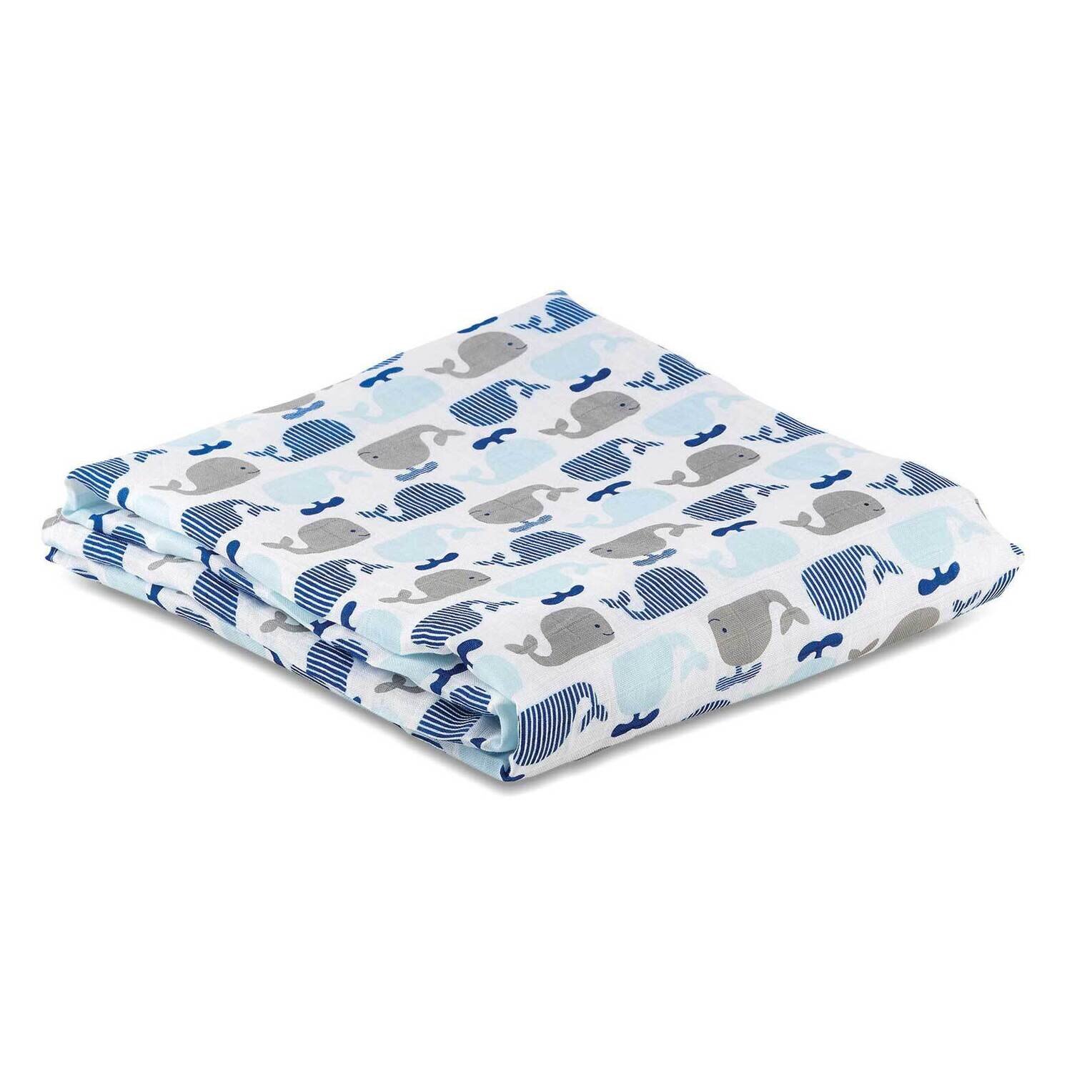 Bamboo Whale Swaddle Blanket GM23161, MPN: GM23161, 886083577611