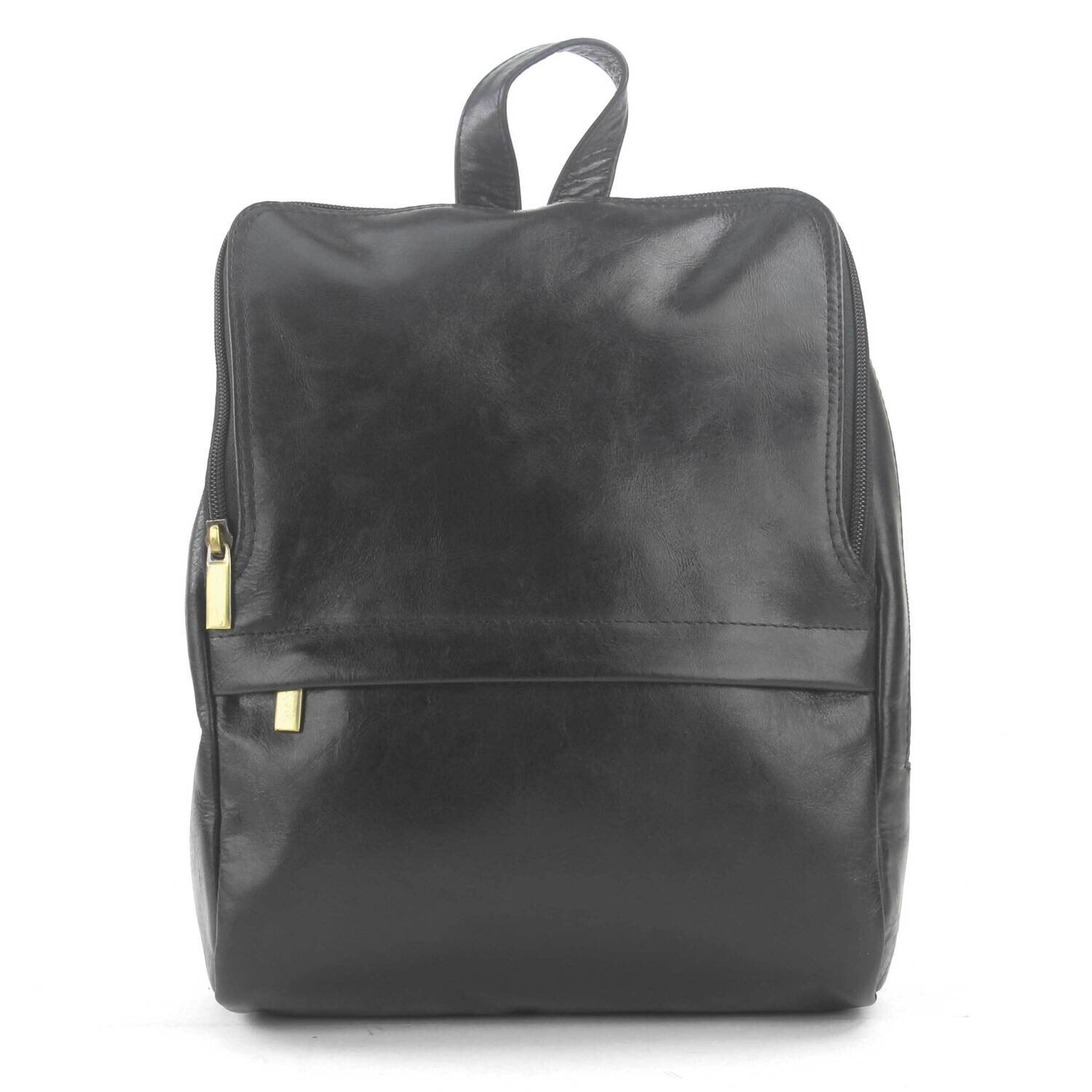 Black Leather Frisco Backpack GM23232, MPN: GM23232, 892925121614