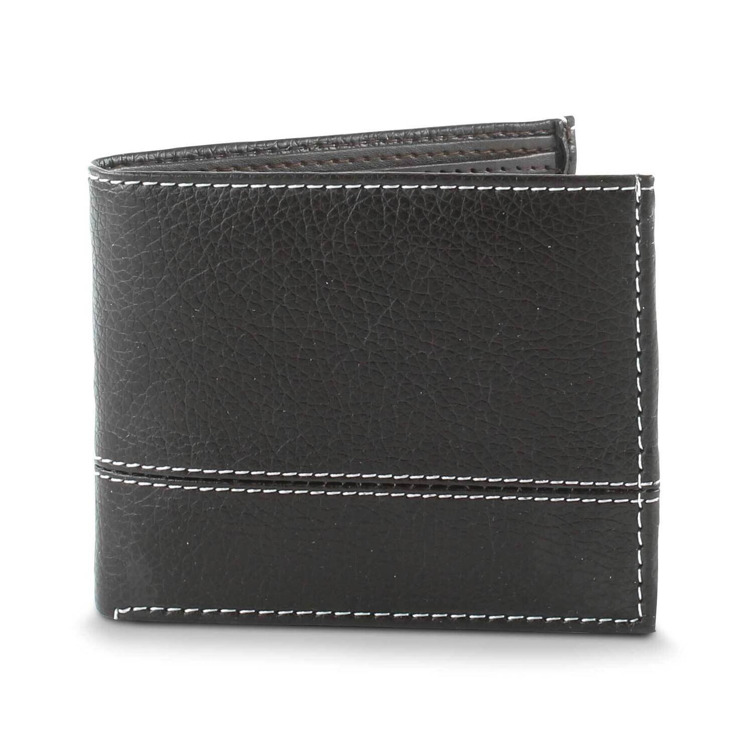 Brown Milled Cheera Vegan Leather Bi-Fold Wallet GM23244, MPN: GM23244,