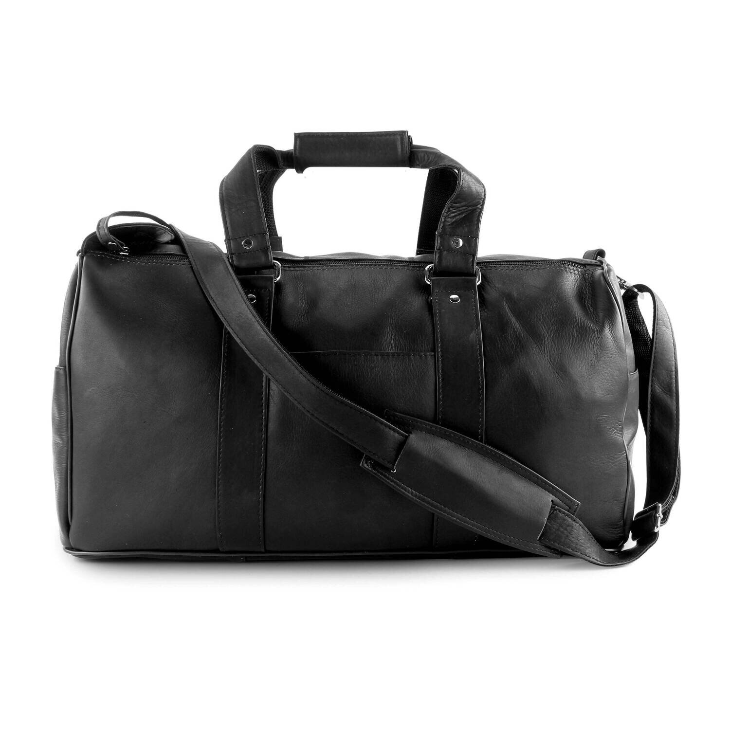 Black Leather Duffle Bag GM23253