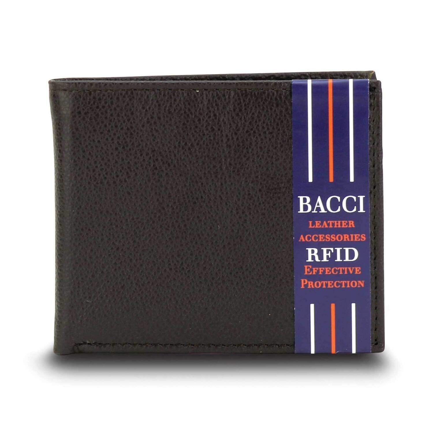 Brown Cowhide RFID Slim Bifold Wallet GM23268