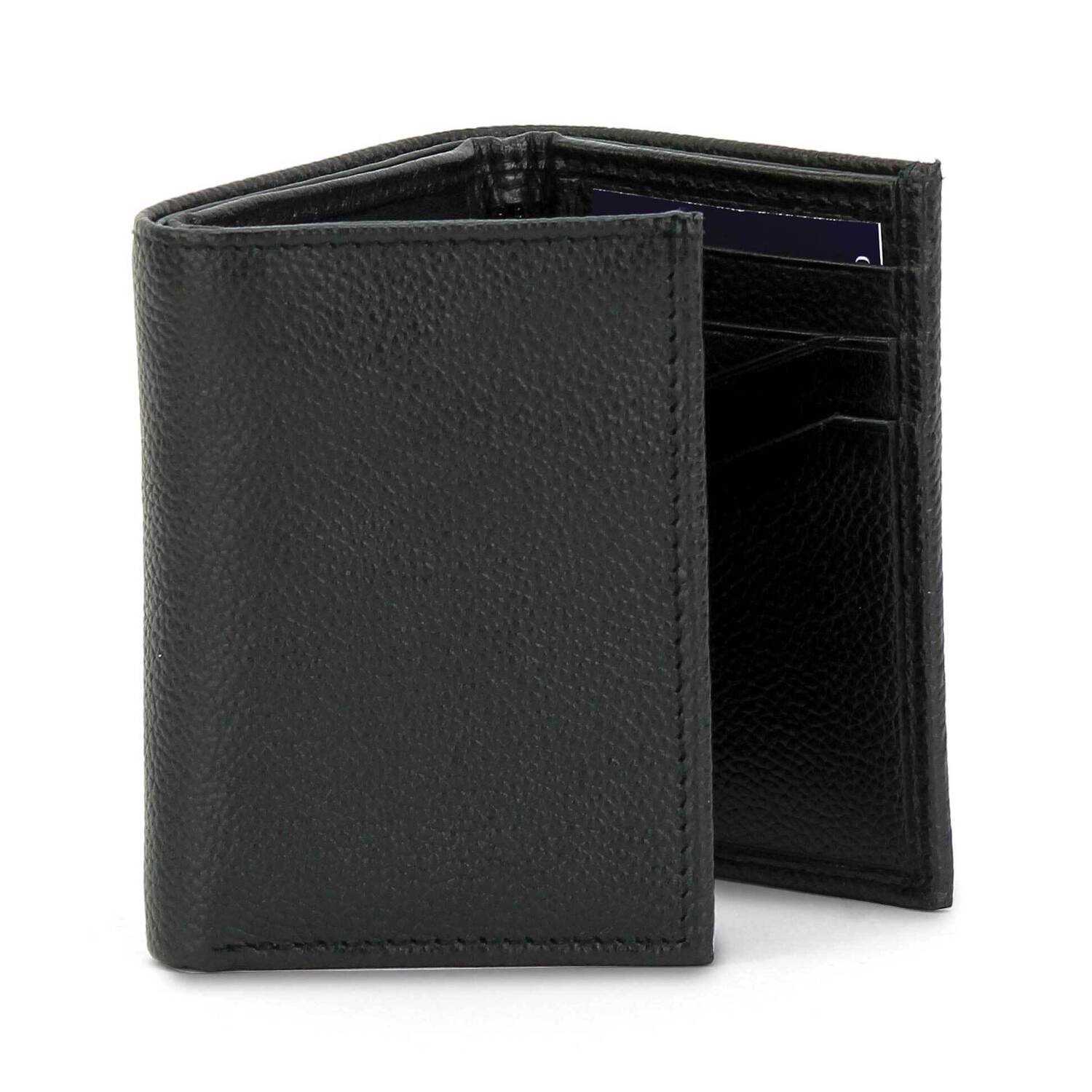Black Cowhide RFID Trifold Wallet GM23270, MPN: GM23270,