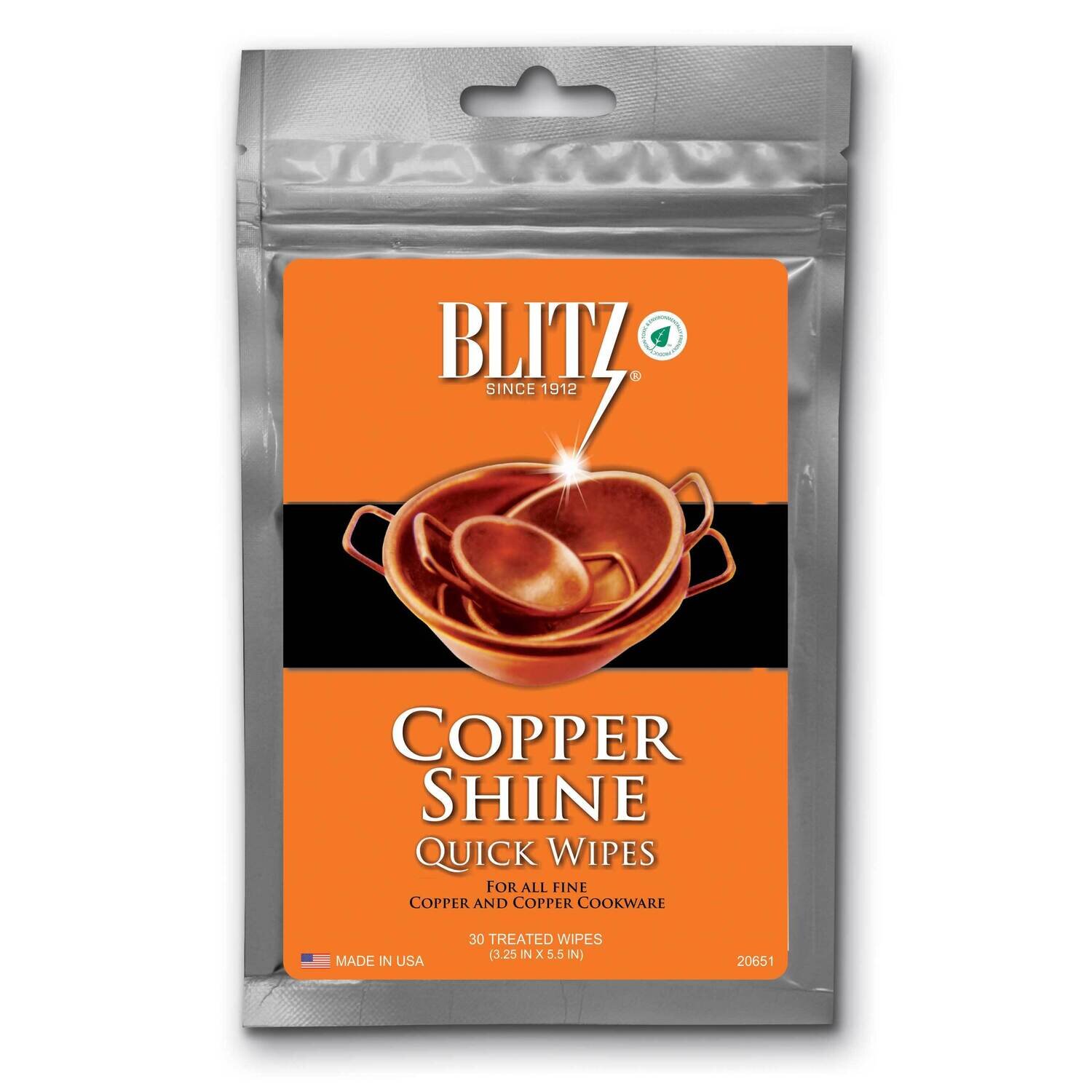 Copper Shine 30 Disposable Quick Wipes GM23299