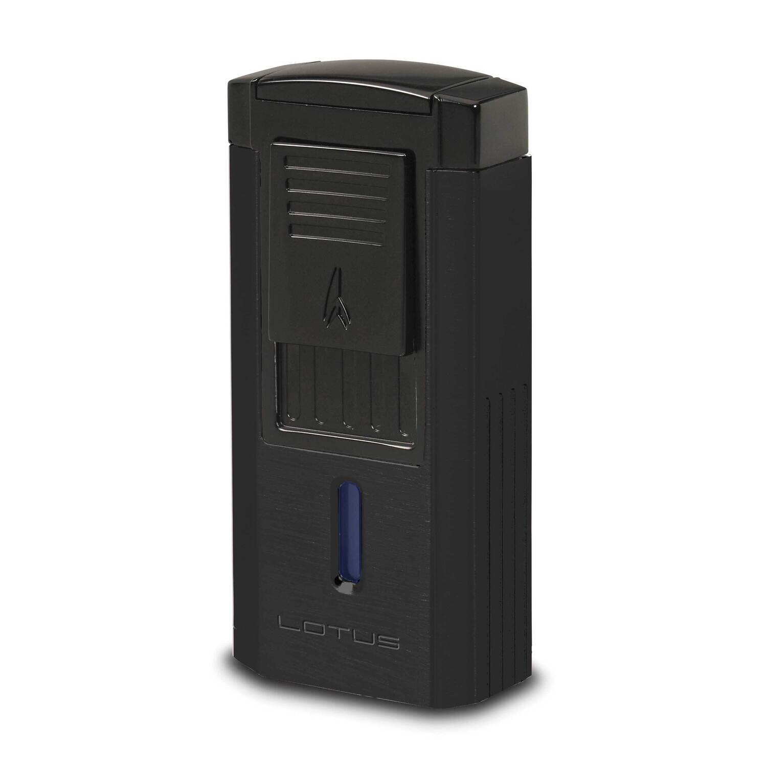 Lotus Duke-V Triple Flame Black Lighter with Fold Out Serrated V Cutter GM23316, MPN: GM23316, 8942…