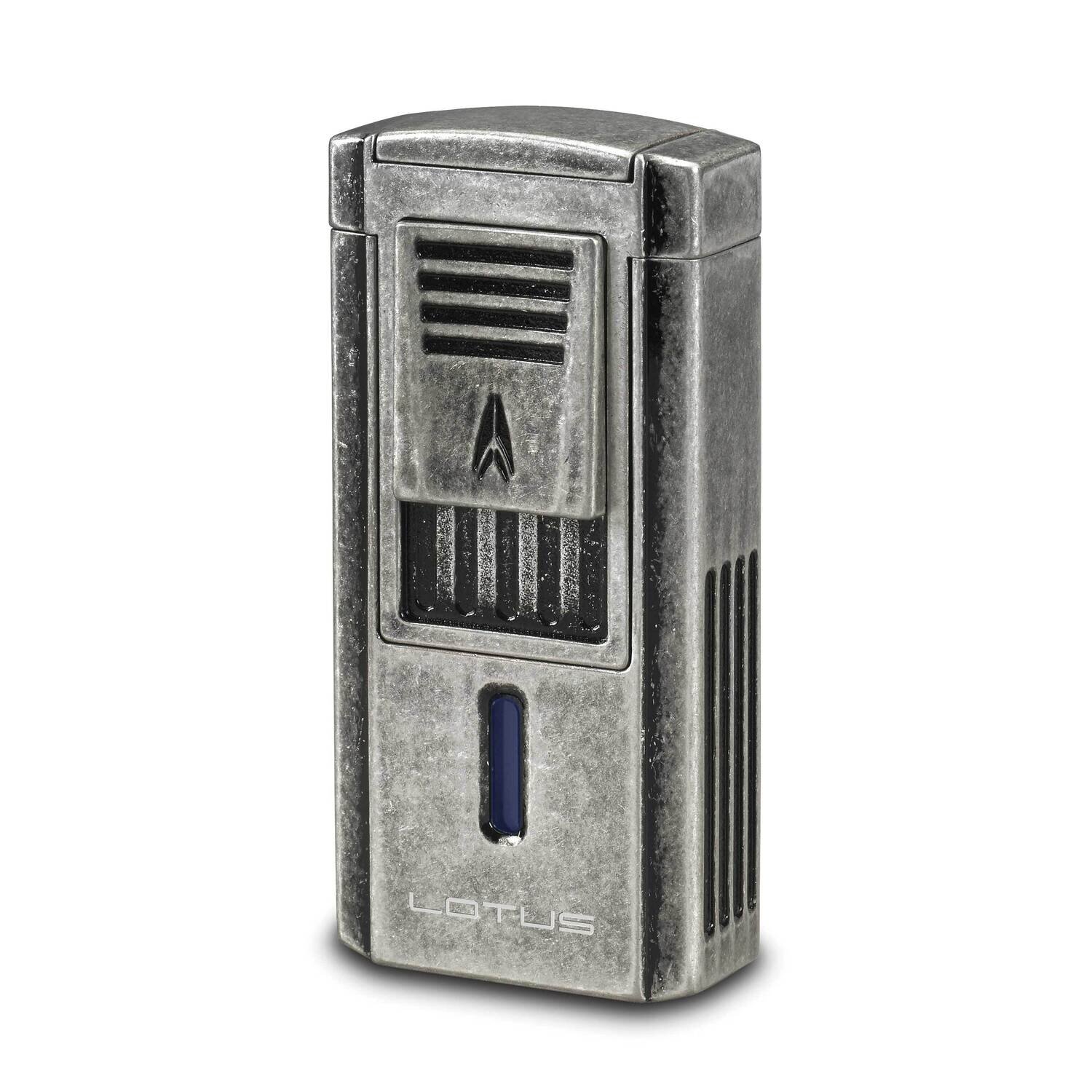 Lotus Duke-V Triple Flame Pewter Lighter with Fold Out Serrated V Cutter GM23317, MPN: GM23317, 894…