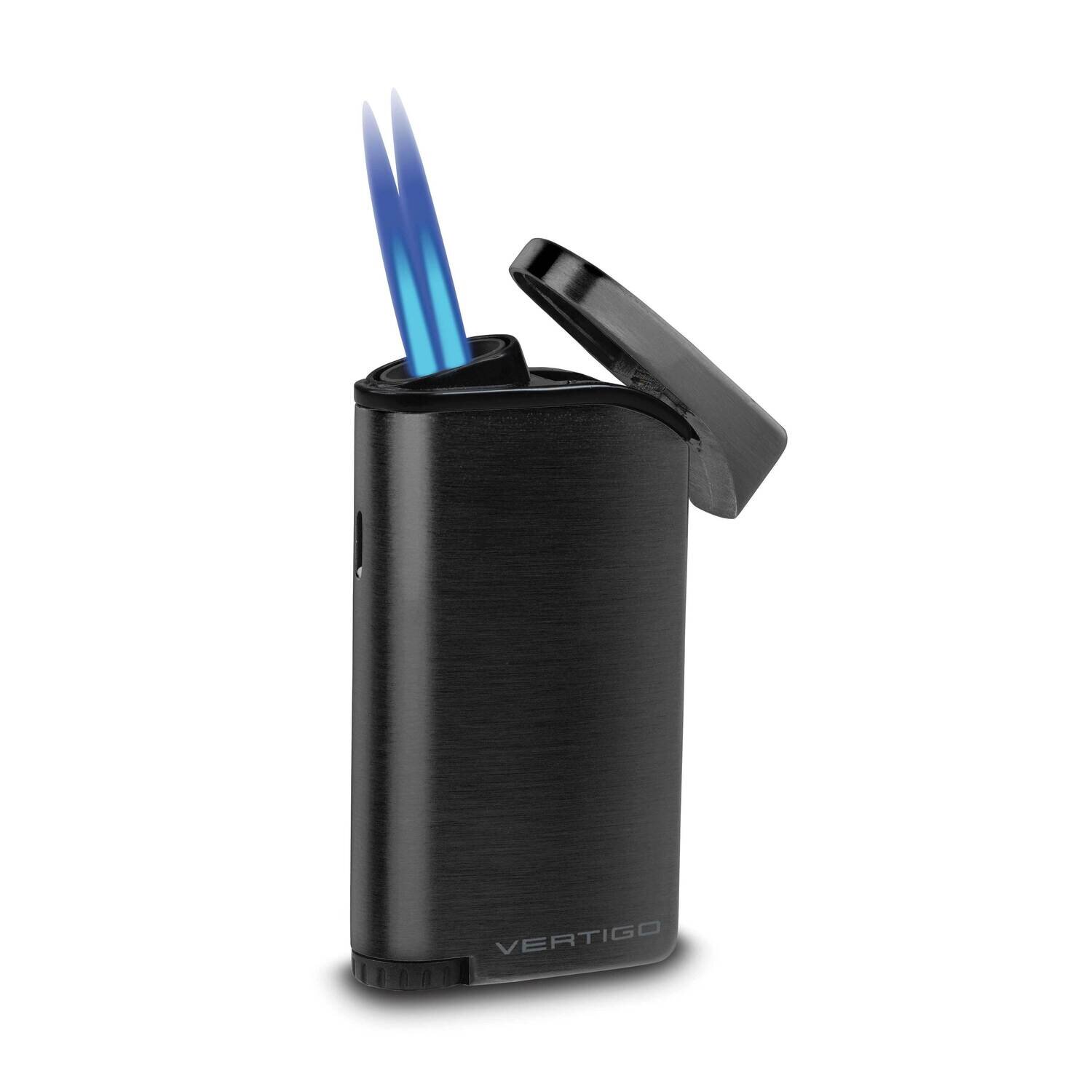 Concorde Double Flame Lighter with Fold Out Punch Black GM23342, MPN: GM23342, 894236018560
